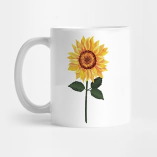 Sunflower with Hidden Heart Awareness Ribbon Mug